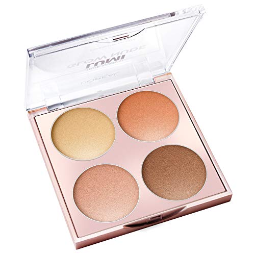 L'Oreal Paris Makeup True Match Lumi Glow Nude Highlighter Palette, customizable glow palette, highlighter, bronzer and blush, for a natural, illuminated look, 2 universal shades, Sun-Kissed, 0.26 oz.