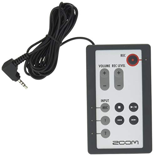 Zoom RC4 Remote Control with Extension Cable, Designed for Use With H4n, H4n Pro, H4n Pro All Black to Control Volume, Record Level, Input Source, and Transport Functions