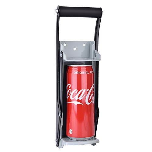 Ambergron 12oz 16oz Can Crusher, Heavy Duty Wall Mounted Metal Soda Can Crusher