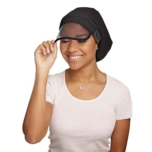 Women's Waterproof Rain Hat with 100% Hair Coverage, Satin Lining, UV Protective Visor, and Collapsible Hidden Pocket for Travel