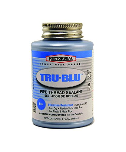 Rectorseal 31631 1/4 Pint Brush Top Tru-Blu Pipe Thread Sealant