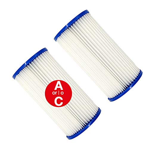Oriflame Type A/C Swimming Pool Pump Filter Cartridge, Universal Easy to Change Replacement Circulation Pump Filter Accessories for Pool Cleaning