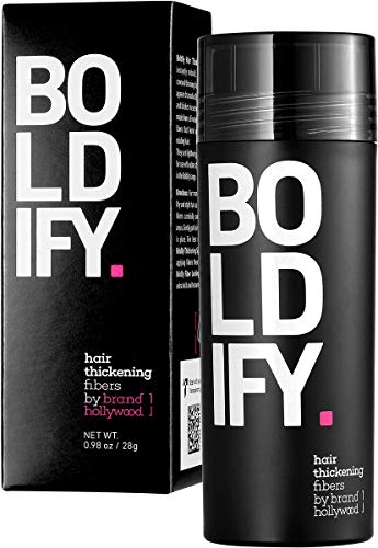 BOLDIFY Hair Fibers for Thinning Hair (DARK BROWN) 100% Undetectable & Natural - Giant 28g Bottle - Completely Conceals Hair Loss in 15 Seconds - Hair Thickener & Topper for Fine Hair for Women & Men