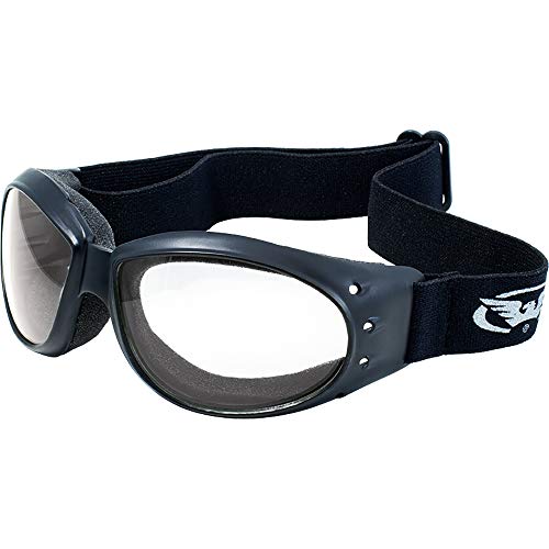 Global Vision Eliminator Motorcycle Goggles Clear Shatterproof Anti-Fog Lens