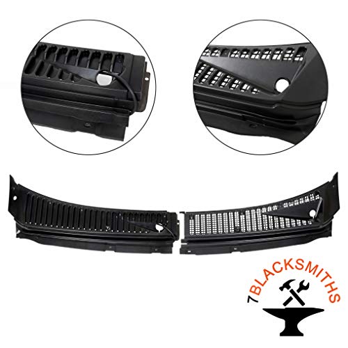 Windshield Wiper Cowl Vent Grille Cover Panels Kit Compatible With 1999-2007 F250 F350 Excursion(Driver&Passenger Side)-Replace Part# 3C3Z-25022A68-AAA & 4C3Z-25022A69-AAA