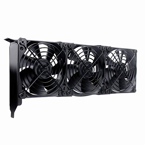 GDSTIME Graphic Card Fans, PCI Slot 3 x 90mm 92mm Fans, Graphics Card Cooler, Video Card Cooler, VGA Cooler