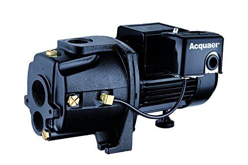 Acquaer 1 HP 11.5 GPM Dual-Voltage Cast Iron Convertible Deep Well Jet Pump With Injector kit