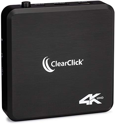 ClearClick 4K HD Capture Box - Capture Up to 4K30 Video from Gaming Devices & HDMI Sources - No Computer Required