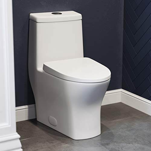 Swiss Madison Well Made Forever SM-1T257 Sublime One Piece Toilet, Glossy White