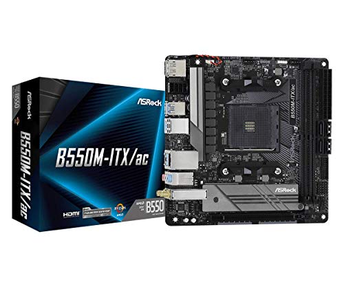 ASRock B550M-ITX/AC Supports 3rd Gen AMD AM4 Ryzen/Future AMD Ryzen Processors Motherboard