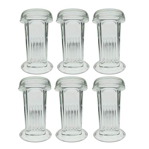 KimLab Packs of 6pcs 5-Slide Glass Coplin Staining Jar, Glass Lid, 60ml