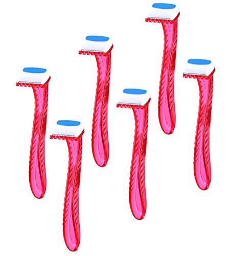 Bikini Razors Line Razors Shaver Pubic Hair Removal Beauty Razor T-Type Razor (6pcs)