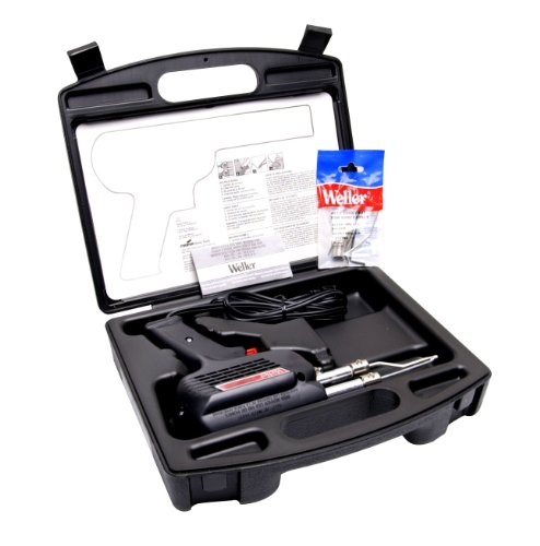 Weller D550PK 260-Watt/200W Professional Soldering Gun Kit with Three Tips and Solder in Carrying Case