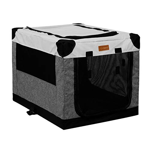 Akinerri Folding Soft Dog Pet Crate Kennel,Soft Collapsible Dog Crate and Kennel with Leak Proof Bottom for Indoor or Travel Use