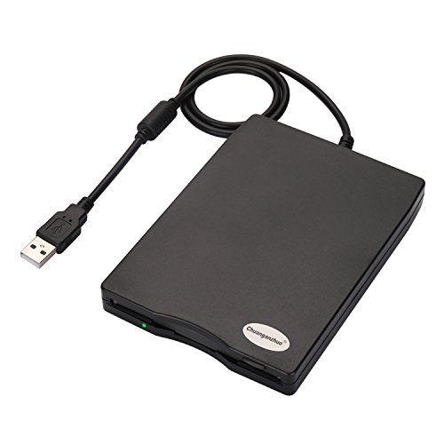 3.5' USB External Floppy Disk Drive Portable 1.44 MB FDD for PC Windows 2000/XP/Vista/7/8/10,for Mac,No Extra Driver Required,Plug and Play,Black