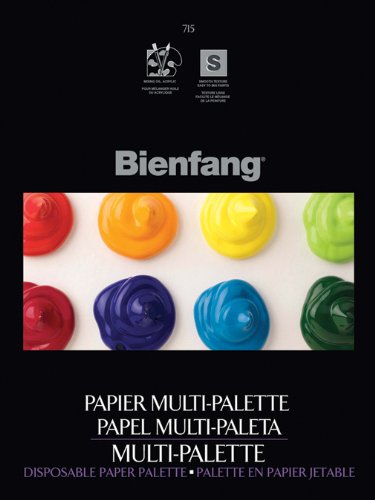 Bienfang 9 by 12-Inch Multi-Palette Disposable Palette, 50 Sheets