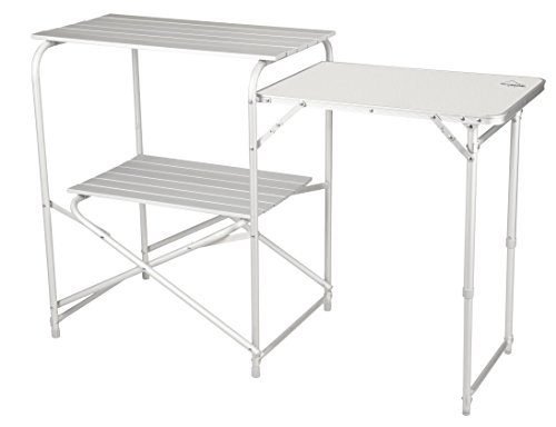 Alpine Mountain Gear Roll Top Kitchen Table, Grey, Large (AMG006)