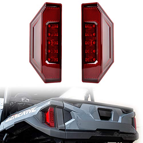 2PCS UTV Ranger Tail Lights Assembly, SAUTVS Red LED Rear Brake Stop Lights for Polaris Ranger 570 Full Size XP 900 RGR GENERAL 1000 2015-2020