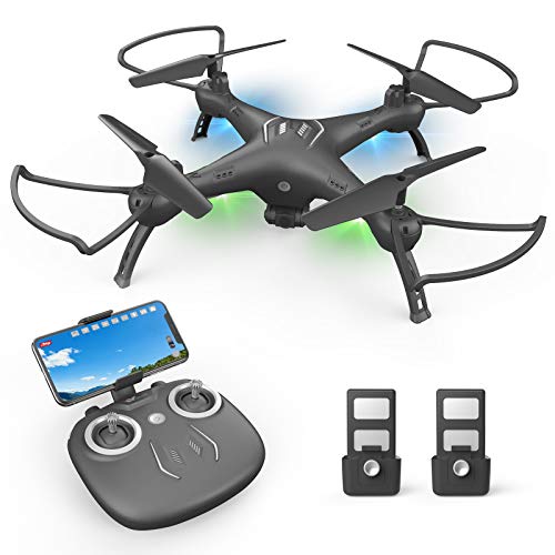 ATTOP Drone with Camera 1080P HD, Toss to Launch RC Drone for Kids/Adults with Smart APP Trajectory Flight Altitude Hold One Key Take Off/Landing Headless 360°Flip Camera Drone 2 Batteries