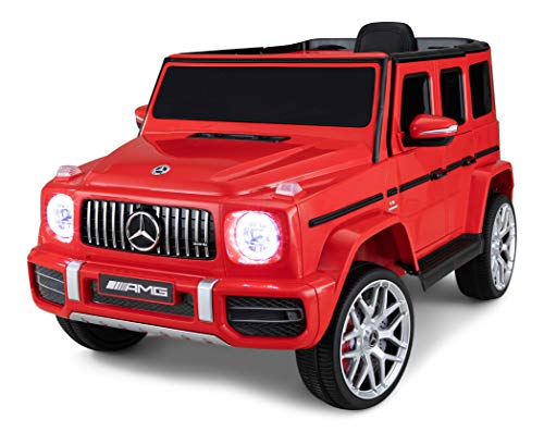 Kid Trax Electric Kids Luxury Mercedes Benz AMG G63 Car Ride-On Toy, 6 Volt Battery, Remote Control, Ages 3-5 Years, Red