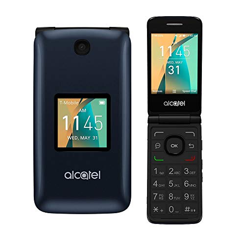 Alcatel Cingular Flip 2 4G LTE FlipPhone Bluetooth WIFI MP3 Camera Good for Elderly - GSM Unlocked (Renewed)