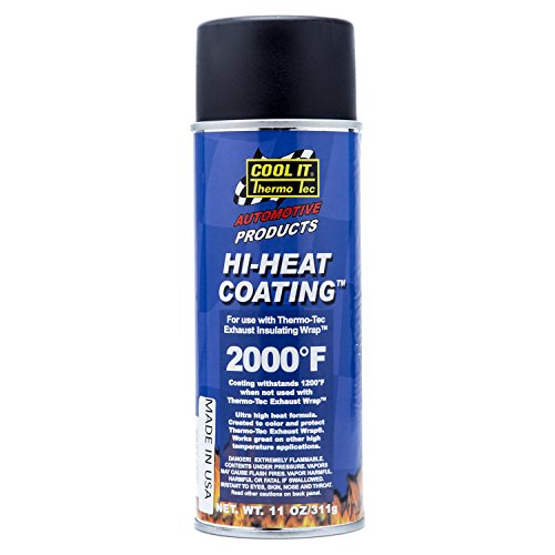 Thermo-Tec 12001: Exhaust Wrap Coating, High-Temperature, Black, 11 oz. Spray Can, Each (1)