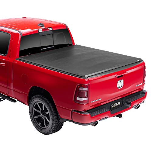 Gator ETX Soft Tri-Fold Truck Bed Tonneau Cover | 59422 | Fits 2019 - 2021 Dodge Ram 'New Body Style' w/out multifunction tailgate 6' 4' Bed (76.3') | Made in the USA