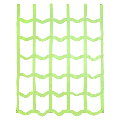 Gentle Booms Sports Climbing Cargo Net Indoor/Outdoor Ribbon Net，Children Kids Daily Sports Outdoor Backyard & Playground Equipment for Ninja Line，Ninja Warrior Style Obstacle Courses