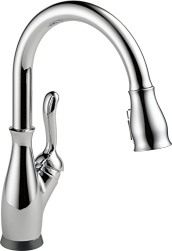 Delta Faucet Leland Single-Handle Touch Kitchen Sink Faucet with Pull Down Sprayer, Touch2O and ShieldSpray Technology, Magnetic Docking Spray Head, Chrome 9178T-DST