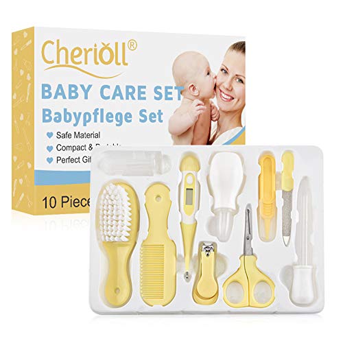 Baby Grooming Kit, Baby Health Care Kit, Nursery Care Kit, Babypflege Set, 10PCS Baby Health Care Set Portable Baby Care Kit, Safety Cutter Baby Nail Kit for Nursing Baby Heath and Grooming