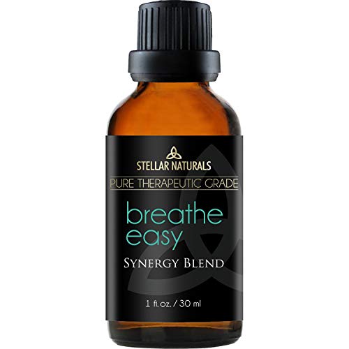 Breathe Easy Essential Oil Blend - Pure Therapeutic Grade for Respiratory Allergy, Sinus Relief, Cold, Headache, Congestion - 100% Natural - 1oz/30ml