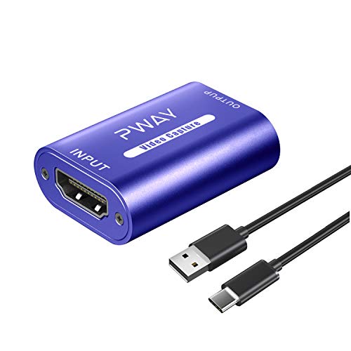 ZPTEK Video Capture Card HDMI to USB-C Full HD 1080P 60fps Type-C Recorder Video Gaming,Live Broadcasting Support Windows, Android and MacOS