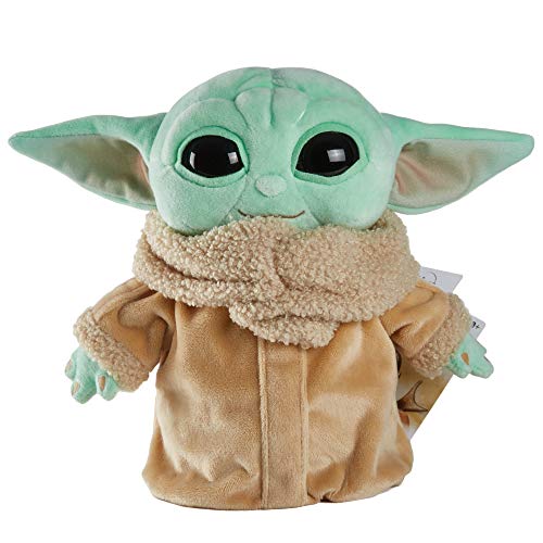 Mattel Star Wars The Child Plush Toy, 8-in Small Yoda Baby Figure from The Mandalorian, Collectible Stuffed Character for Movie Fans of All Ages, 3 and Older, Green, Model Number: GWH23