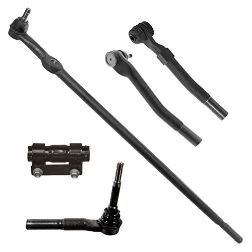 Detroit Axle - New 5-Piece Front Suspension Kit -(1) Outer Tie Rod, Pitmans Arm to Steering Arm, (1) Tie Rod Adjustment Sleeve, (2) Outer Tie Rod, Steering to Steering Arm, (1) Drag Link - 4x4 Only