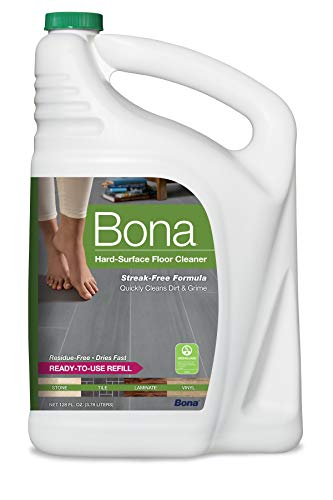 Bona Hard-Surface Floor Cleaner Refill, 128 Fl Oz (Pack of 1), Clear