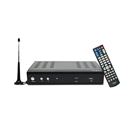 iView Premium Digital Converter Box with Recording, Analog to Digital, ATSC Tuner, Clear QAM Compatible, Channel 3/4, HDMI, USB, Free Antenna Included