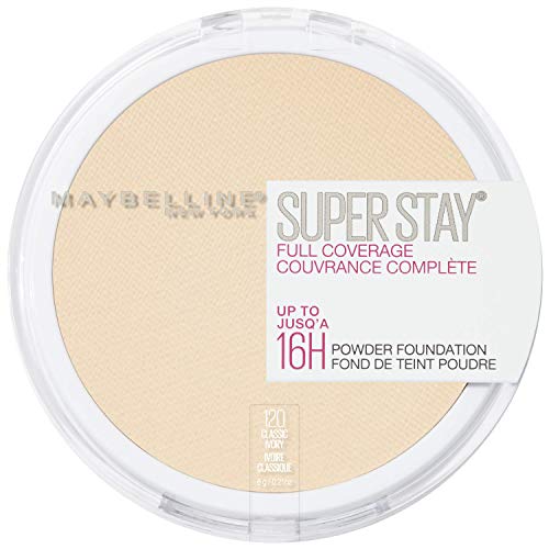 Maybelline New York Super Stay Full Coverage Powder Foundation Makeup , 120 CLASSIC IVORY