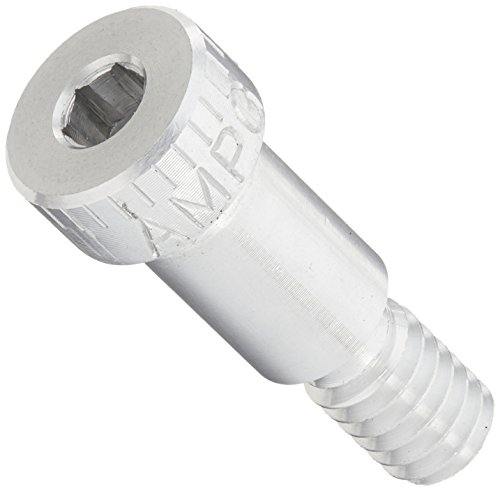 6061 Aluminum Shoulder Screw, Socket Head Cap, Hex Socket Drive, Standard Tolerance, Meets ASME B18.3, 1/4'-20 Thread Size, 5/16' Shoulder Diameter, 1/2' Shoulder Length