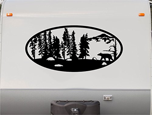 Trees Bear Hunting Mountains Motor Home Stripe Kit- RV Stickers - Trailer Stickers- Camper Vinyl Decal- Sticker Graphic- Motorhome Decals- RV Stripe Kit-