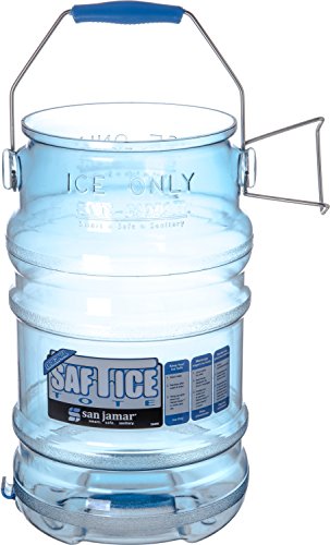 San Jamar SI6000 Saf-T-Ice Commercial Tote Bucket, 6 Gallon