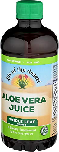 Lily of the Desert Aloe Vera Juice, Whole Leaf, 32 Ounces (Pack of 2)