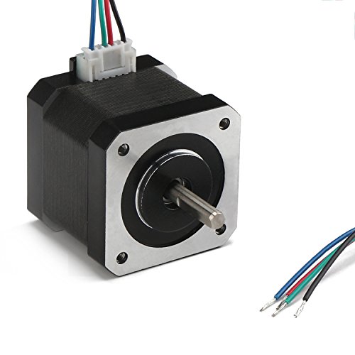 Nema 17 Stepper Motor, DROK 40mm High Torque Bipolar DC Step Motor Kit, 0.46Nm Low Noise 42 2-Phrase Universal Electric Motor DC motor for 3D Printer Laser Engraving