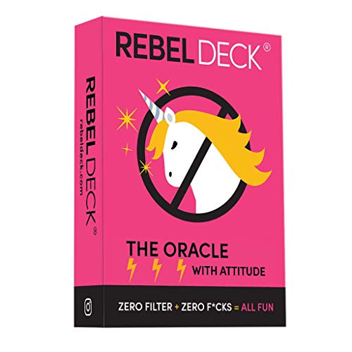 REBEL DECK - The Oracle with Attitude - Oracle Deck (60 Cards) - Caution! NOT Your Typical Positive Affirmation Cards - for The Rebellious Spirit I Funny Gifts for Women