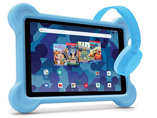 RCA Android Tablet Bundle (10″ Tablet, Audio Books, Bumper Case, Headphones) – Disney Edition (Blue)