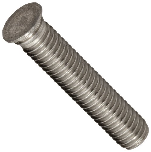 Press-In Captive Stud, 303 Stainless Steel, Metric, M3-0.5 Threads, 10mm Overall Length, Pack Of 100
