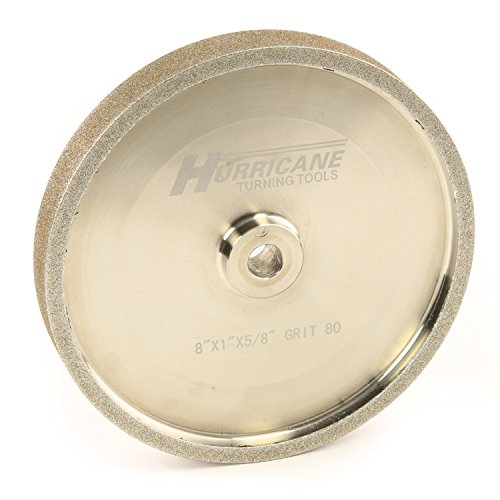 Hurricane 8' CBN Grinding Wheel, 80 Grit, for Sharpening High Speed Steel Tools