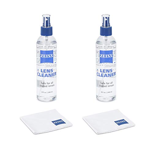 Zeiss Lens Care Pack - 2 - 8 Ounce Bottles of Lens Cleaner, 2 Microfiber Cleaning Cloths