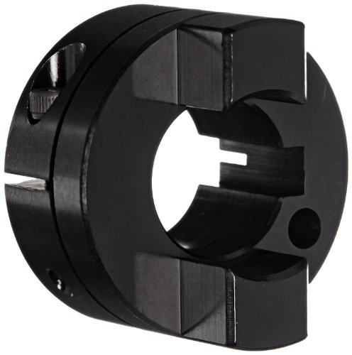 Ruland MOCC33-16-A Oldham Coupling Hub with Keyway, Clamp Style, Black Anodized Aluminum, 16mm Bore, 33.3mm OD, 47.6mm Length, 5mm Keyway