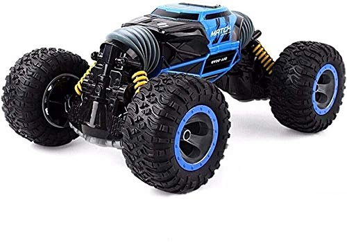 Zhangl RC Car, 2.4 GHZ Remote Control Rock Crawler, 4WD Electric Racing Car Off-Road Vehicles Rock Crawler Double Sided Flip Car, Kids Toys Rechargeable Buggy Hobby Car for Boys & Girls Gift