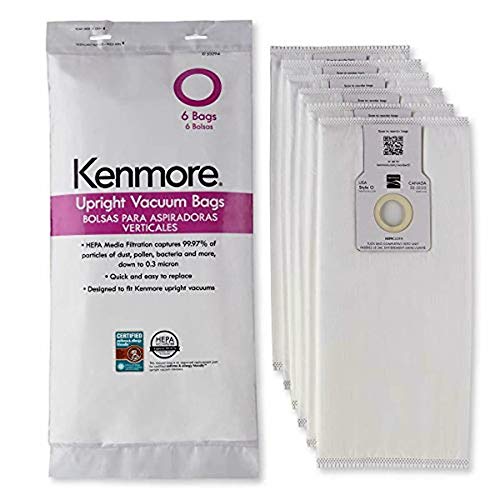 Kenmore 53294 Style O HEPA Cloth Vacuum Bags for Kenmore Upright Vacuum Cleaners 53294 pack 6bags -NEW!